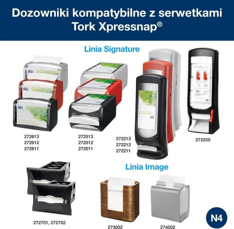 Tork Xpressnap® baltos dozatoriaus servetėlės