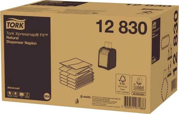 Natūralios servetėlės,TORK Xpressnap Fit dozatoriui N14, 720 vnt, 12830