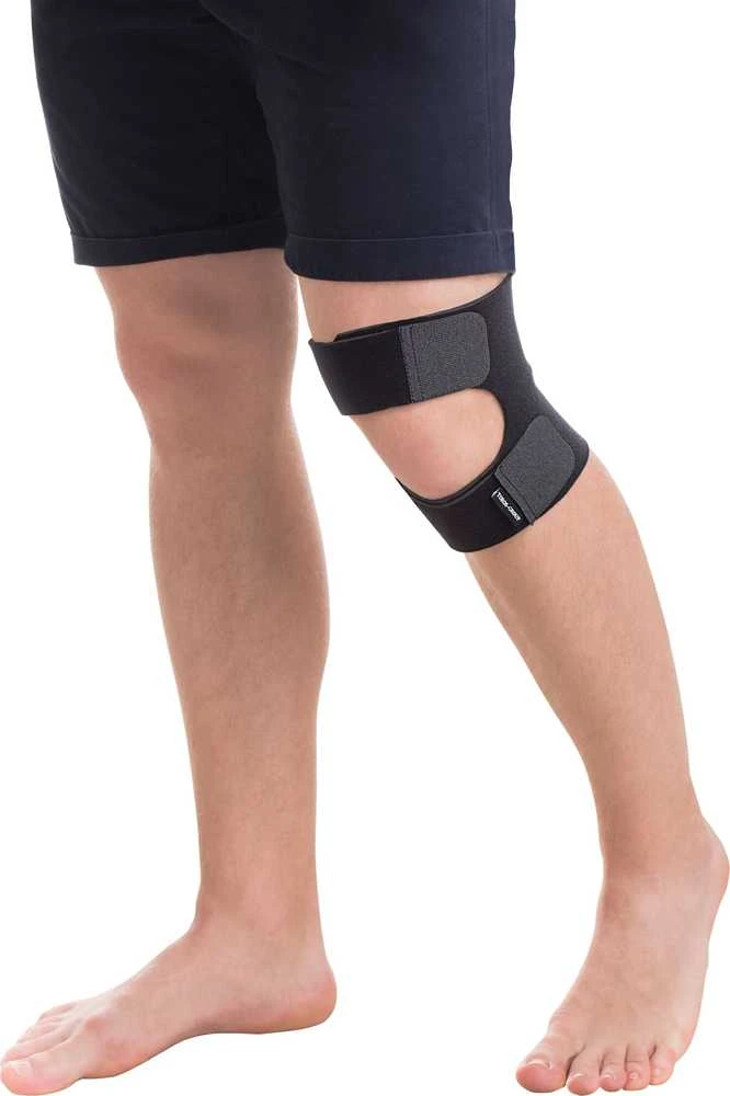 TOROS-GROUP Neopreno kelių stabilizatorius užsegamas Velcro universalus, trumpas