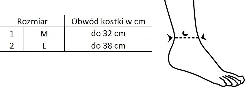 TOROS-GROUP Niopreno kulkšnies stabilizatorius pritvirtintas su Velcro 1 dydžio