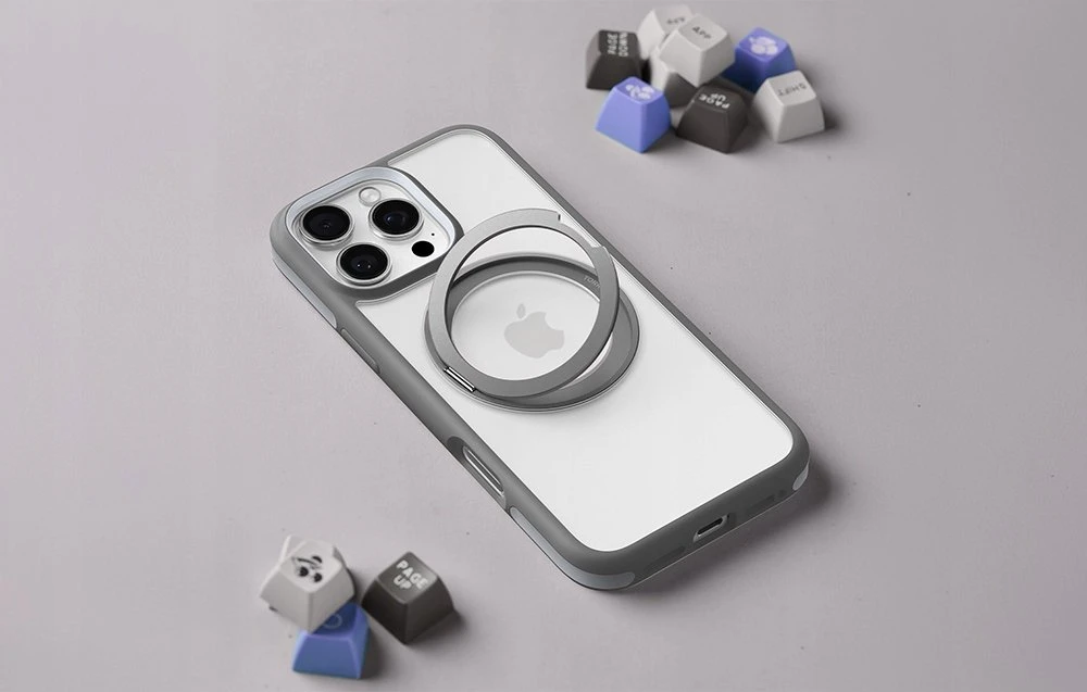 „Dėklas Torras Ostand R Fusion“, skirta „iPhone 16 Pro“ (pilka)
