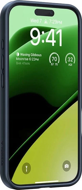 Torras Ostand Pro dėklas, skirtas iPhone 16 Plus (juodas)