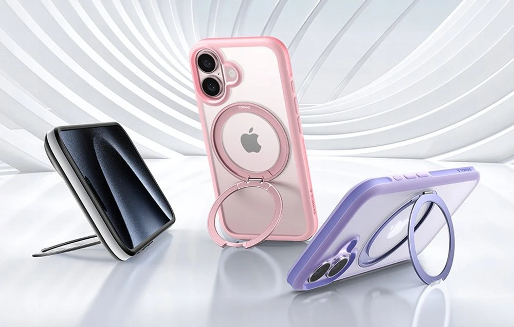 Dėklas Torras Ostand R Fusion dla iPhone 16 Plus (Juoda)