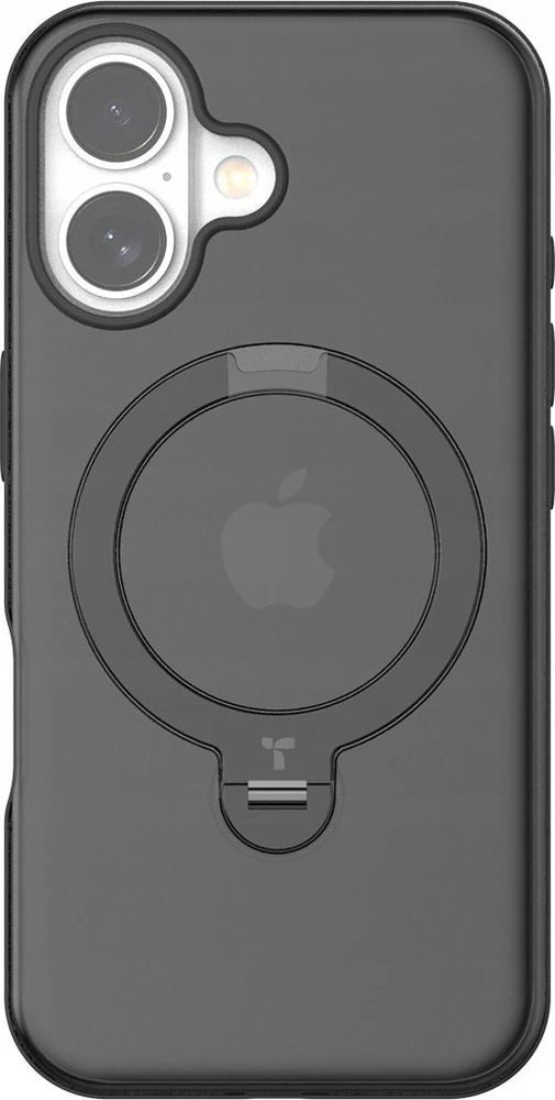Dėklas Torras Ostand Spin dla iPhone 16 Plus (Juoda)