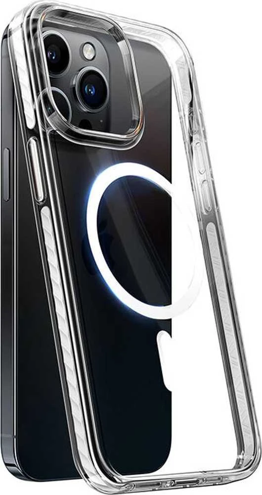 Torras telefono dėklas Sparka, skirtas iPhone 15 PRO (skaidrus)