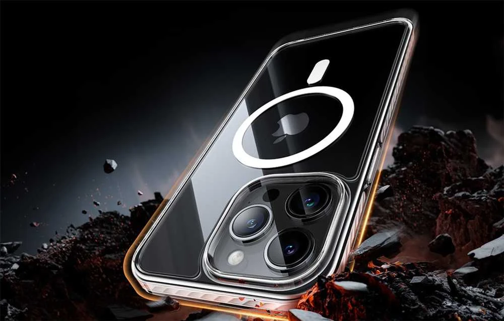 Torras telefono dėklas Sparka, skirtas iPhone 15 PRO (skaidrus)
