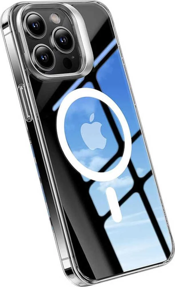 Torras telefono dėklas UPRO Lstand Clear-Mag skirtas iPhone 15 PRO (skaidrus)