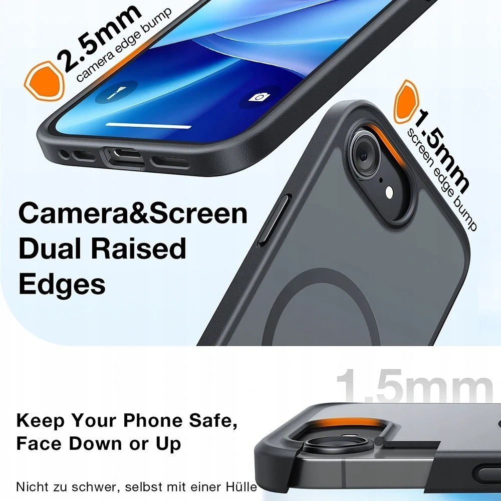 Dėklas Dėklai ir dangteliai Torras „Guardian Magnetic“, skaidrūs – „Apple iPhone 17 Pro“