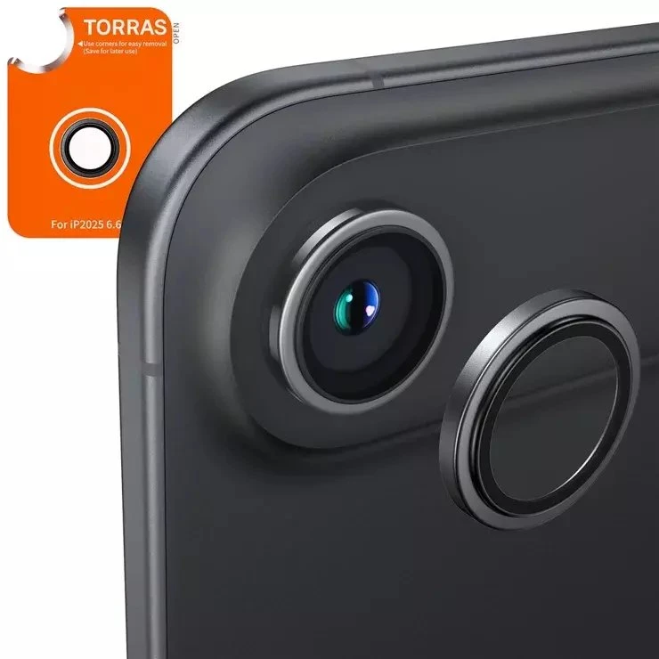 Torras Lensguard, juodos spalvos – iPhone 17 Air
