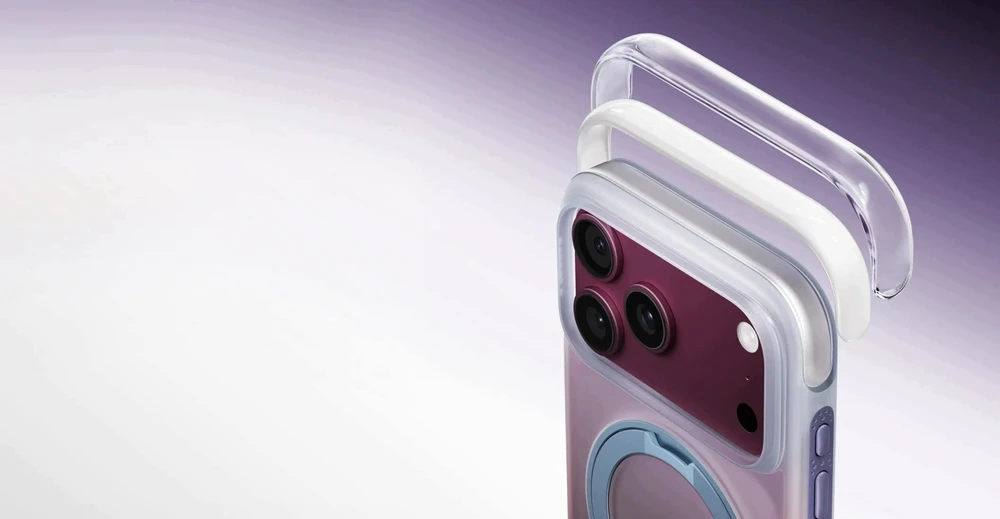Dėklas Torras O3 Air Gradient, violetinė/mėlynas - iPhone 2026 Pro (X00RP102S031)