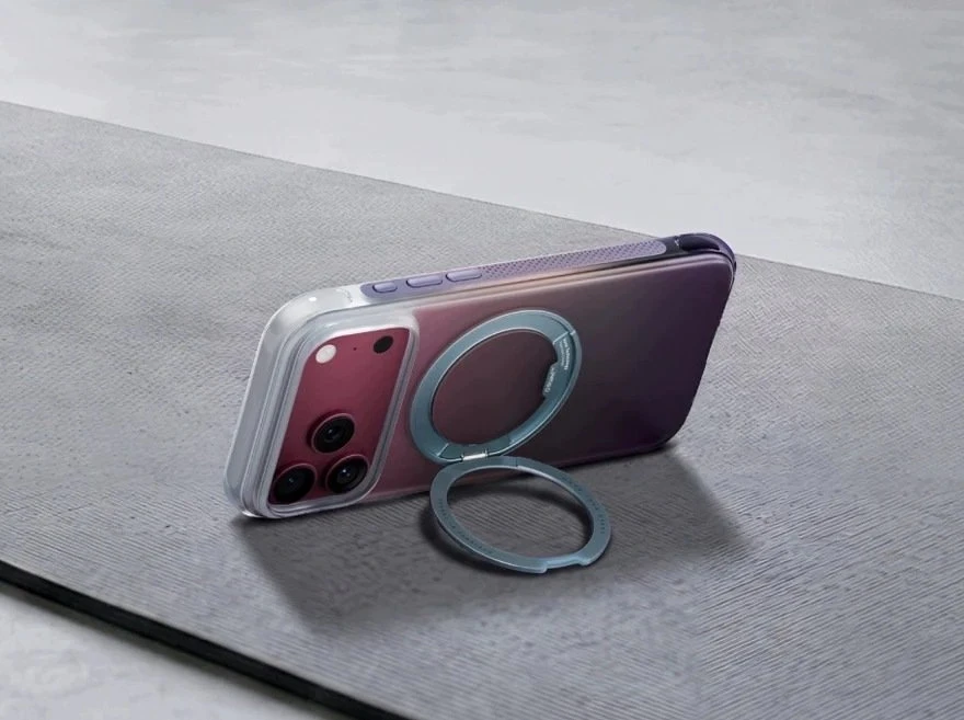 Dėklas Torras O3 Air Gradient, violetinė/mėlynas - iPhone 2026 Pro (X00RP102S031)
