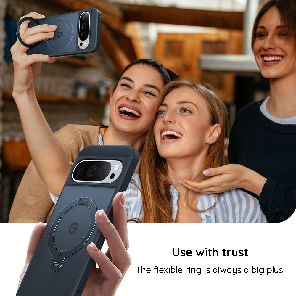 Dėklas Torras Ostand Pro, juodos spalvos – iPhone 17 Pro