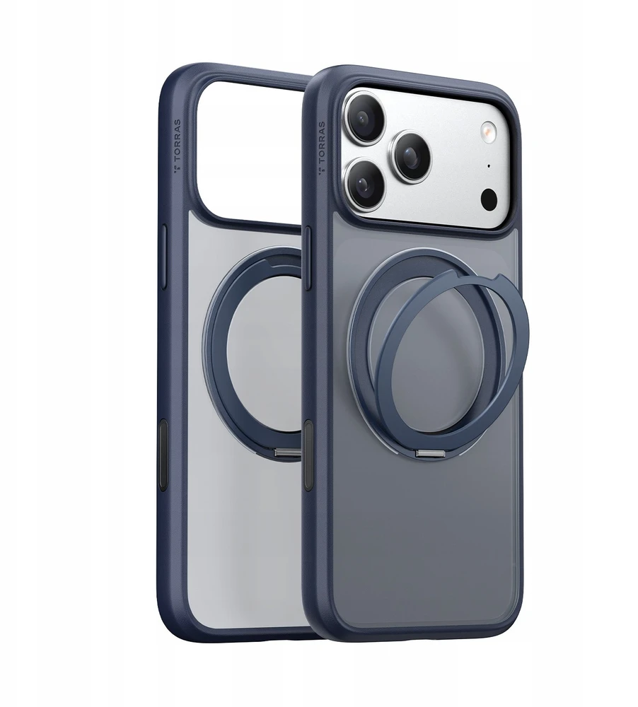 Dėklas Torras Ostand Pro, vidurnakčio mėlyna - iPhone 17 Pro