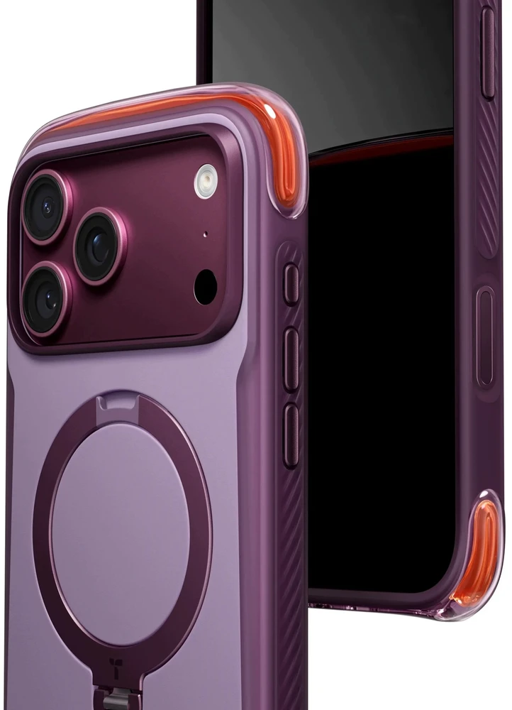 Dėklas Burga Torras Ostand Q3 Air Pro, violetinė „summit violetinė“ spalva – iPhone 18 Pro