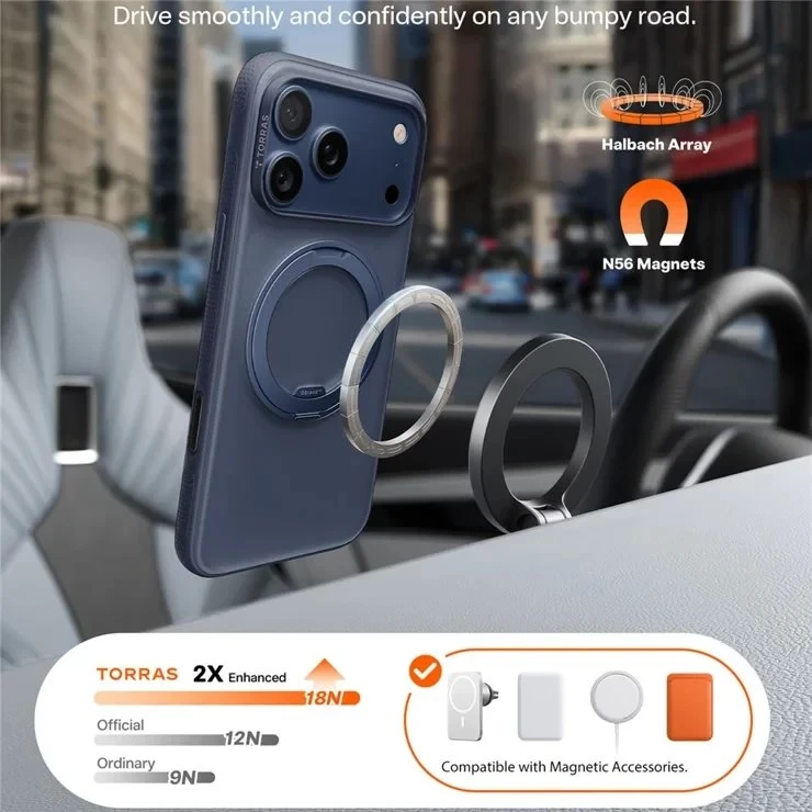Dėklas „Torras OSTAND R“ fitneso serijos „iPhone“