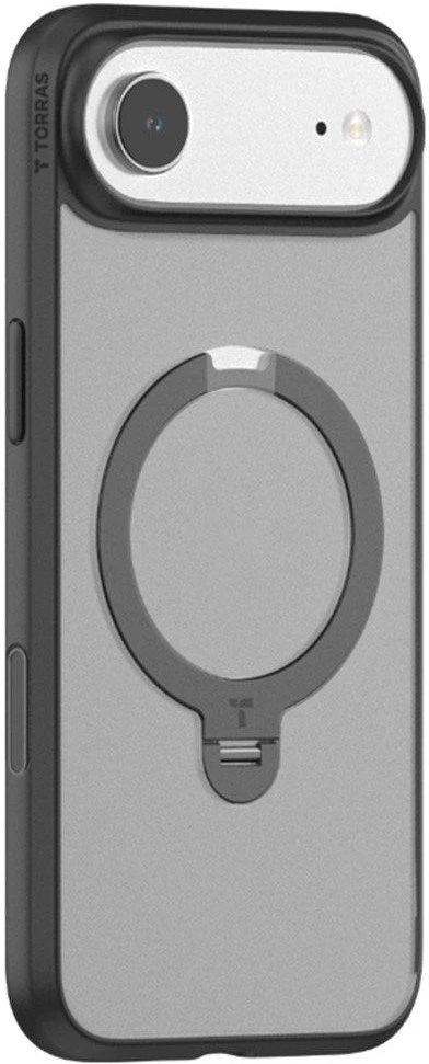 Dėklas Torras Ostand Q3 Spin, juoda - iPhone 17 Air