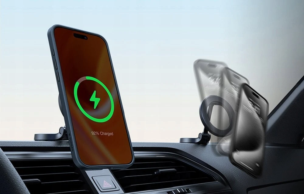 Dėklas Torras Pstand Spin Case, skirtas iPhone 16 ProMax (juodas)