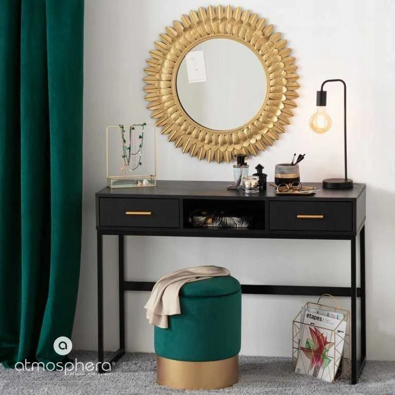 Toršeras Atmosphera Modernus metalinis toršeras, dekoratyvinis šviestuvas, svetainės šviestuvas, miegamojo šviestuvas, toršeras, juodas toršeras