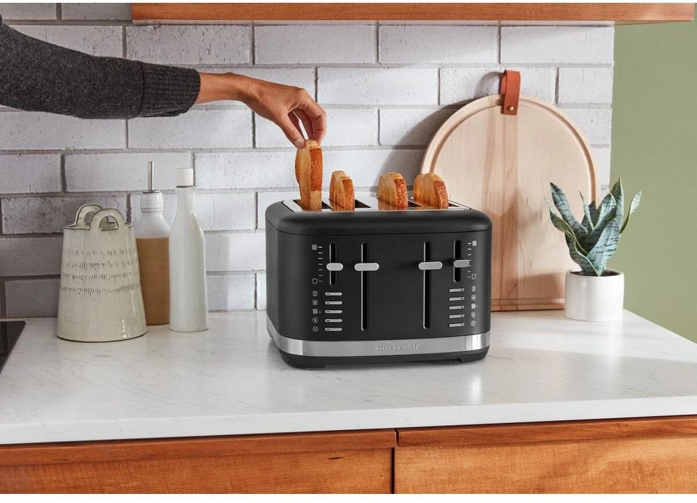 Skrudintuvas "KitchenAid" 4 riekelių skrudintuvas 5KMT4109EBM juodas nerūdijantis plienas 5KMT4109EBM, 4 tosty