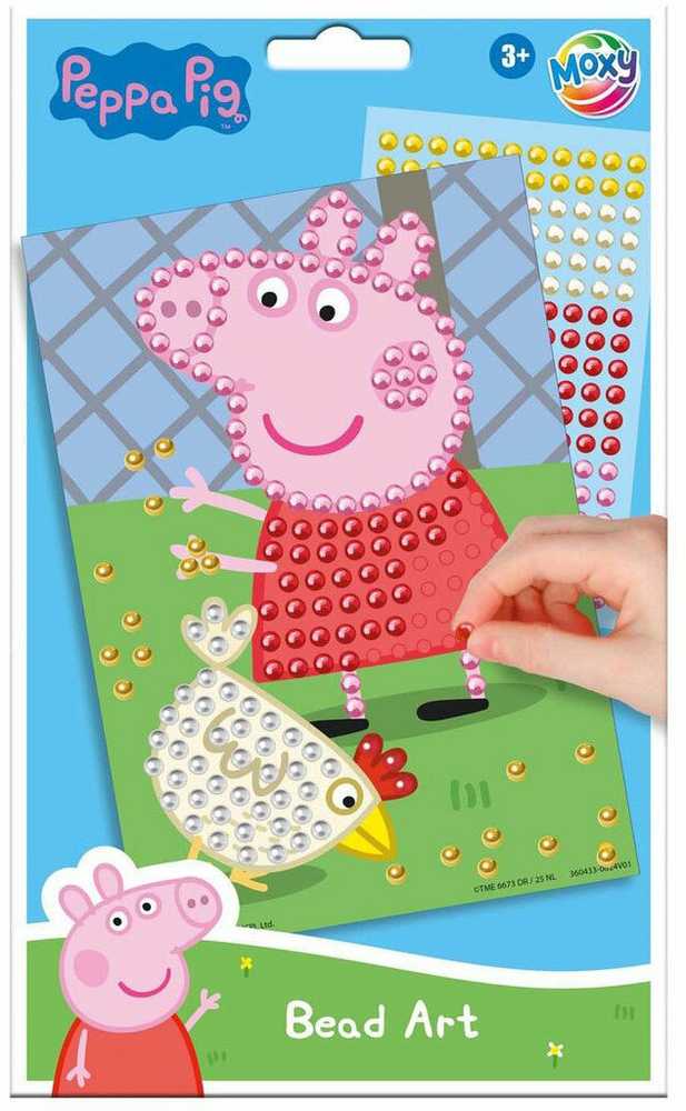 Totum ŚWINKA PEPPA mozaika diamentowa, komplektas kreatywny vaikams +3 metai