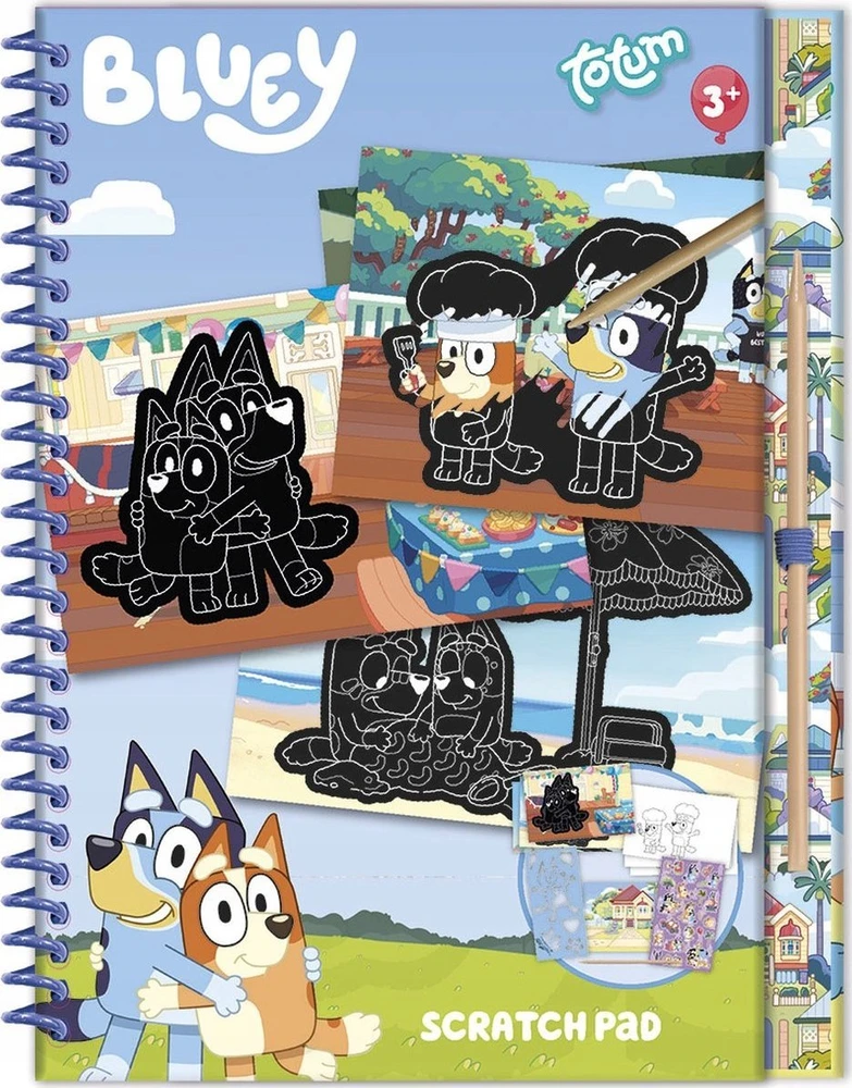 TOTUM TOTUM BLUEY Scratch Book, 290112