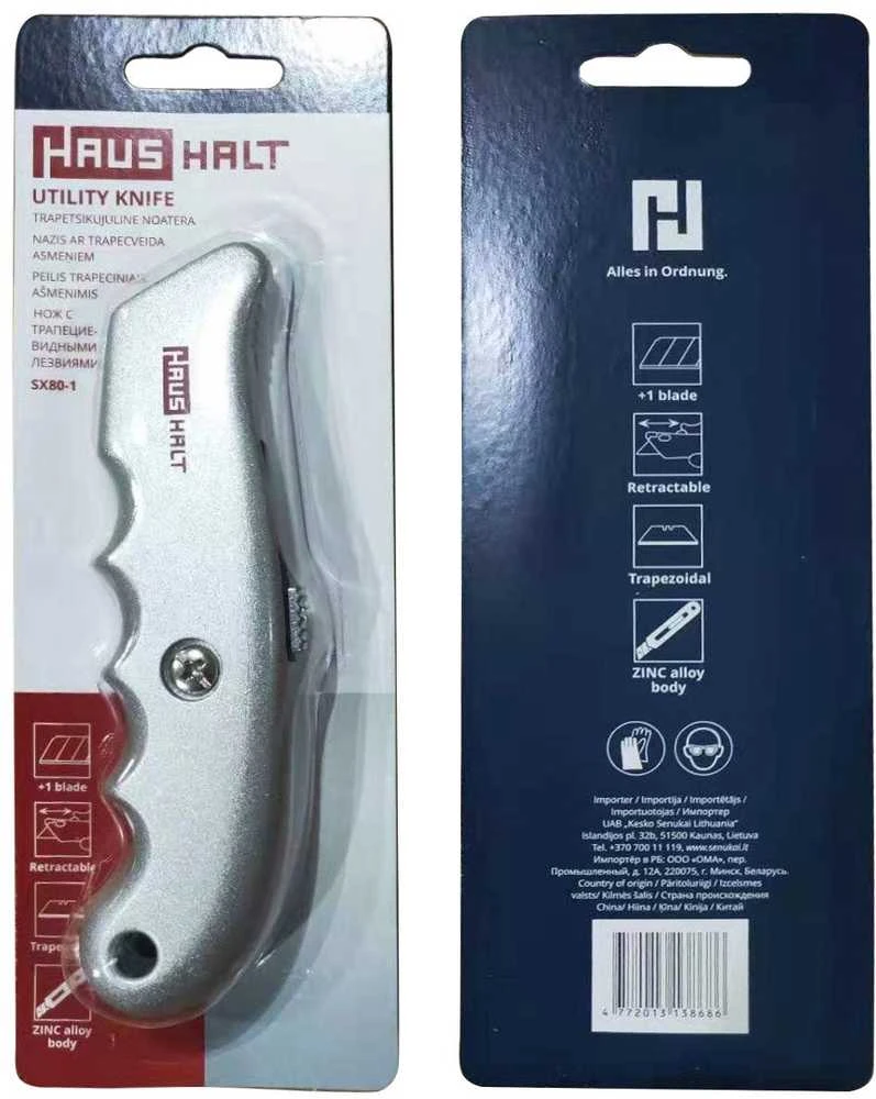Haushalt Toughbuilt Tvirtai pagamintas trapecijos formos peilis SX80-1