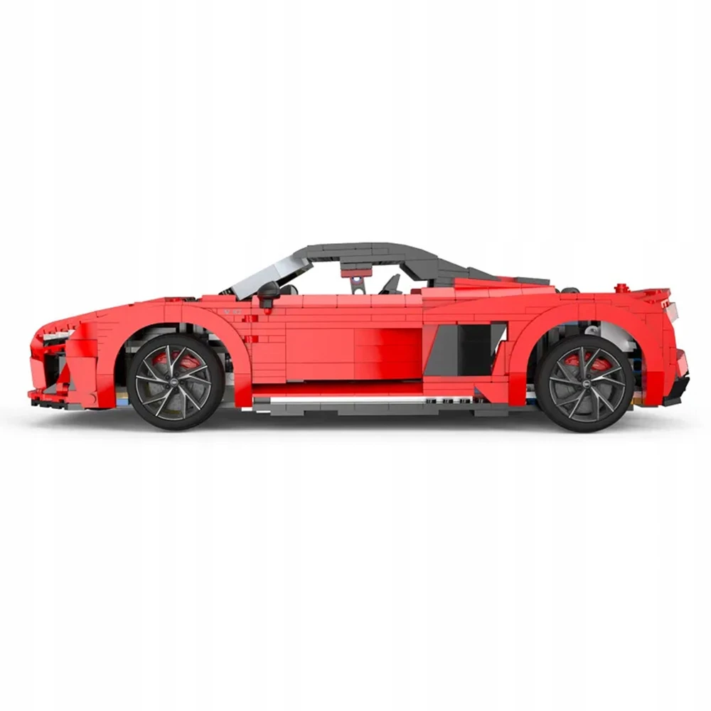 RASTAR 1:14 mastelio surenkamas automodelis AUDI R8 Spyder Bricks, 93800