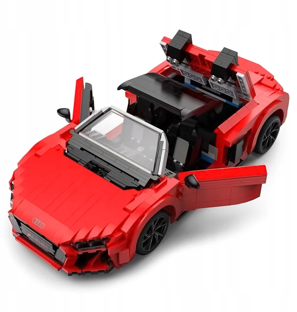 RASTAR 1:14 mastelio surenkamas automodelis AUDI R8 Spyder Bricks, 93800