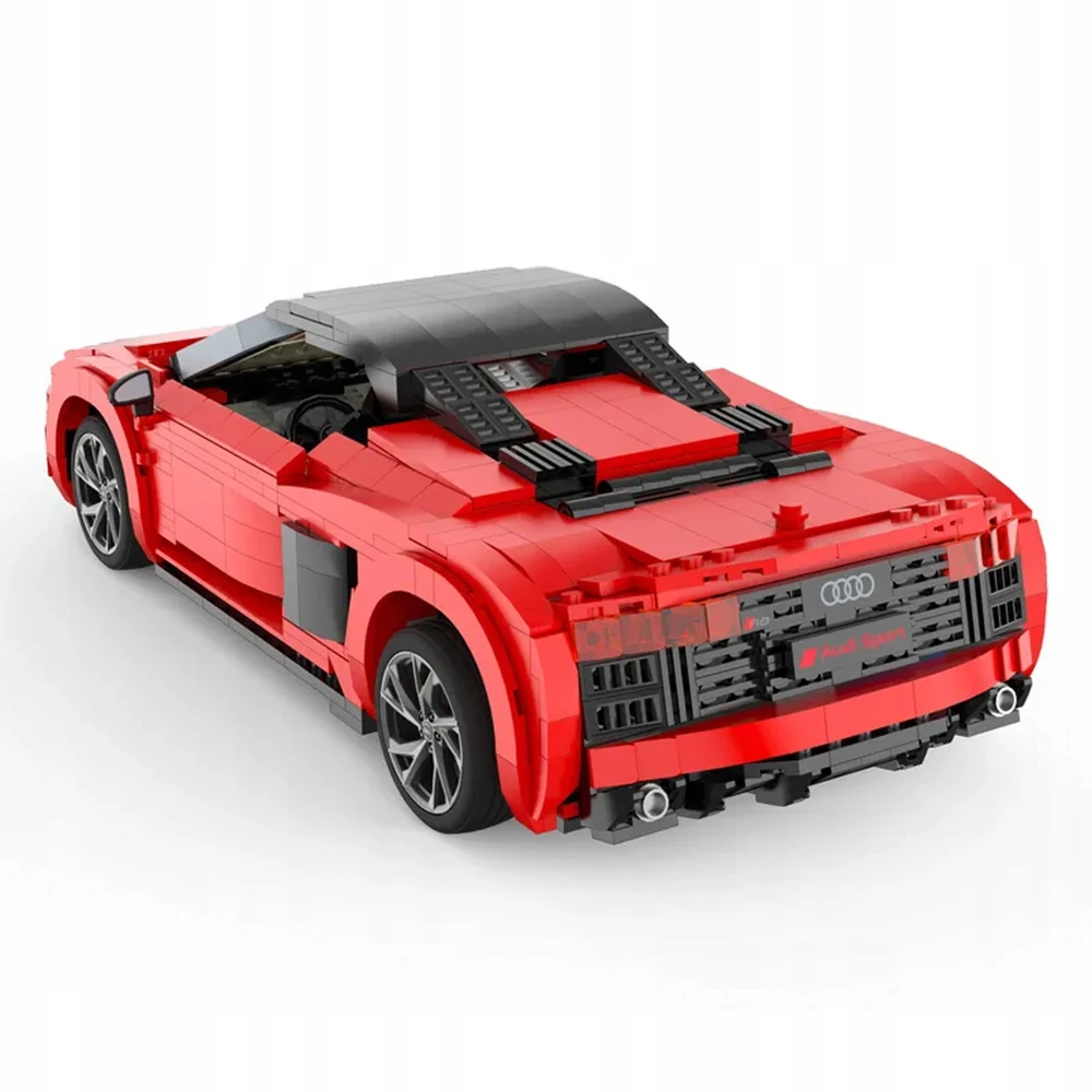 RASTAR 1:14 mastelio surenkamas automodelis AUDI R8 Spyder Bricks, 93800