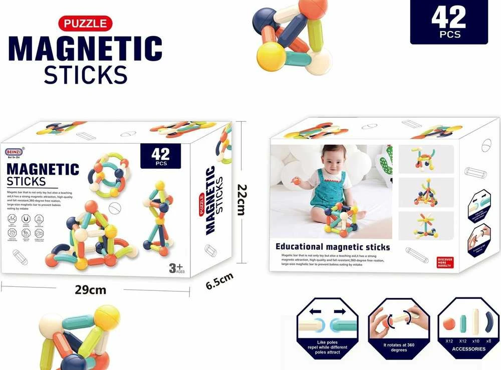 None KONSTRUKTORIUS ŽAISL MAGNETINIS 42 DALYS