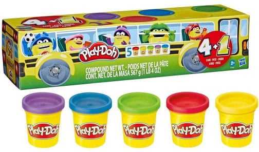 PLAY-DOH Plastilino rinkinys, 5 vnt.