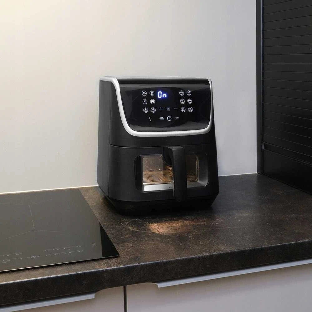 Toya FX-6001 juoda OPTIMUM be riebalų gruzdintuvė