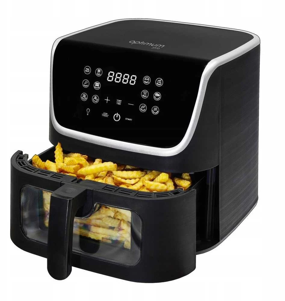 Toya FX-6001 juoda OPTIMUM be riebalų gruzdintuvė