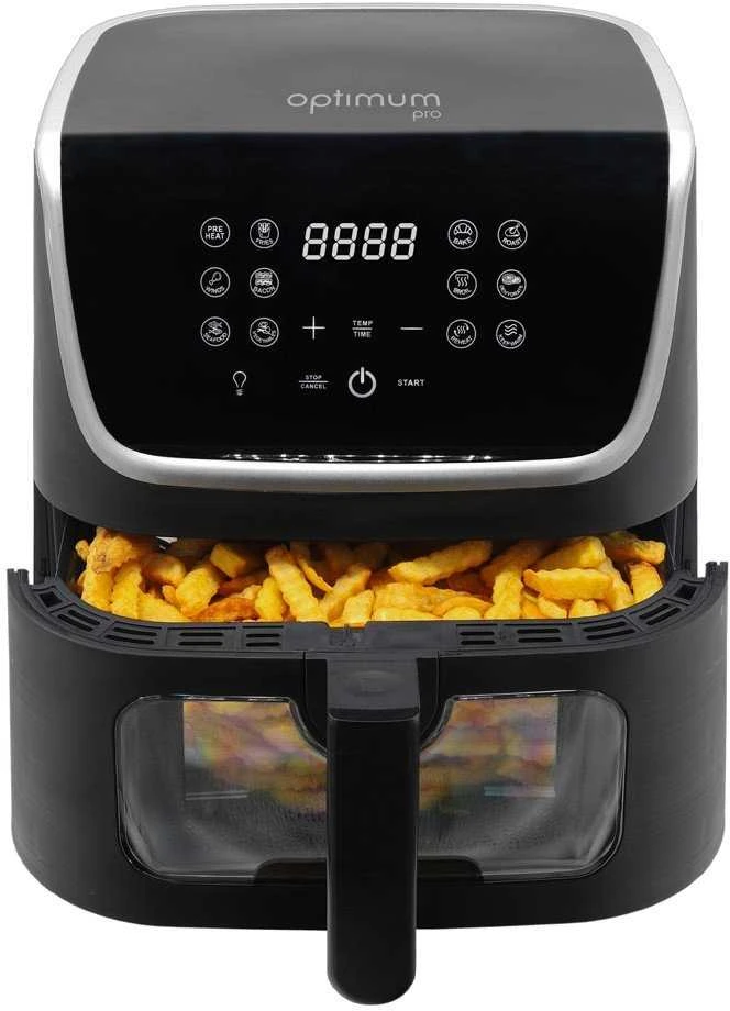 Toya FX-6001 juoda OPTIMUM be riebalų gruzdintuvė