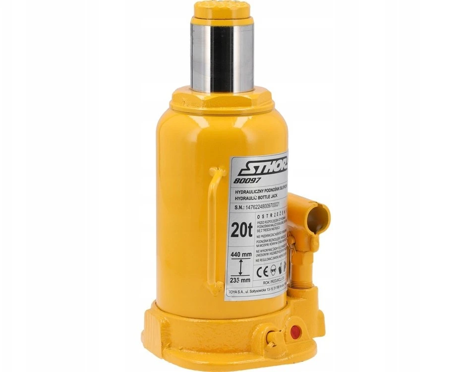 Sthor Toya Sa Poland Hidraulinis butelinis domkratas | 20 t | 235–440 mm (80097)