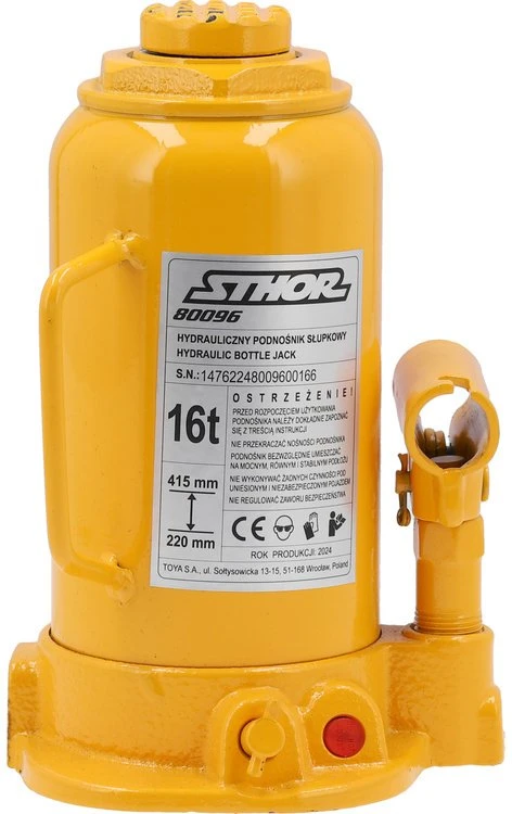 Sthor Toya Sa Poland Hidraulinis butelinis domkratas | 16 t | 220–415 mm (80096)