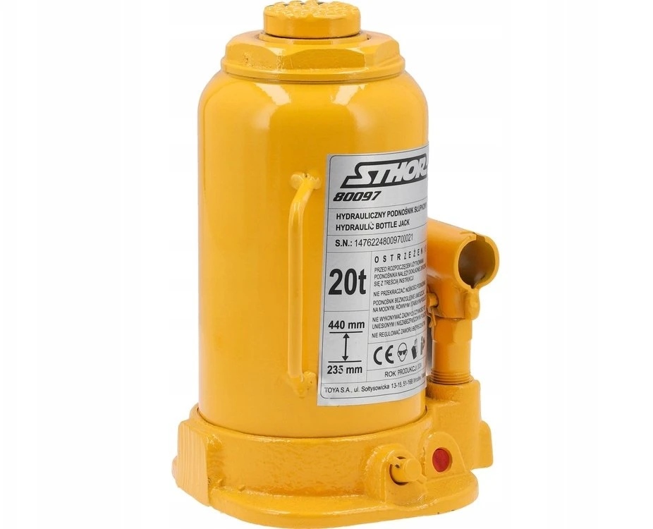 Sthor Toya Sa Poland Hidraulinis butelinis domkratas | 20 t | 235–440 mm (80097)