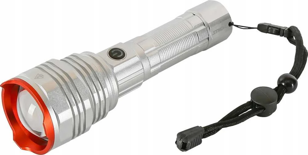 Sthor Įkraunamas 50W 4500LM žibintuvėlis, stiprus aliumininis žibintas, POWER LED žibintuvėlis, 4 šviesos režimai