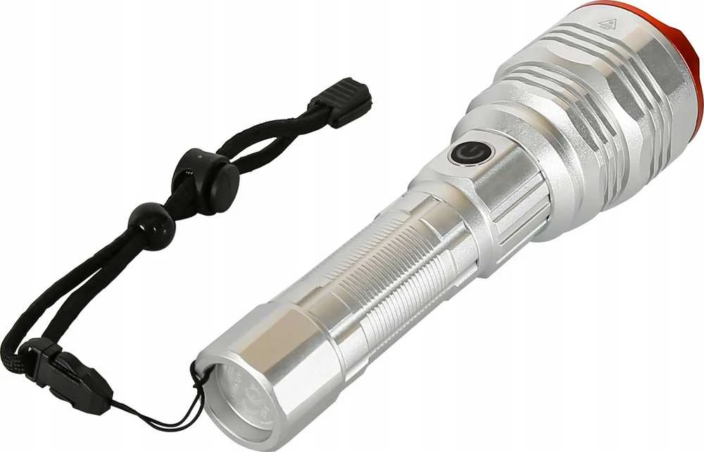 Sthor Įkraunamas 50W 4500LM žibintuvėlis, stiprus aliumininis žibintas, POWER LED žibintuvėlis, 4 šviesos režimai