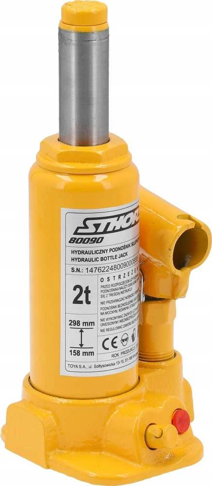 Sthor Toya Sa Poland Hidraulinis butelinis domkratas | 2 t | 158–298 mm (80090)