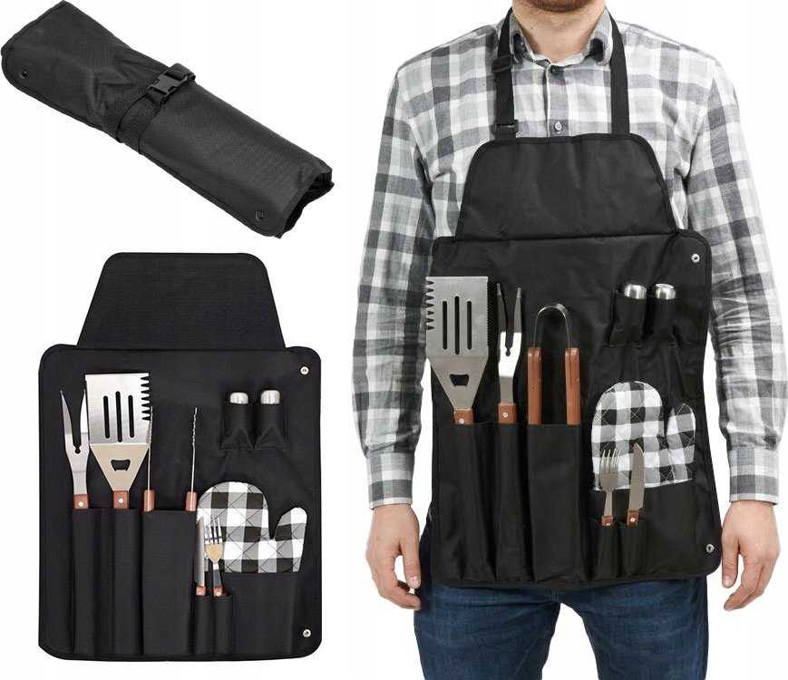 Toya YATO FARTUCH DO GRILLOWANIA Z AKCESORIAMI-8SZ
