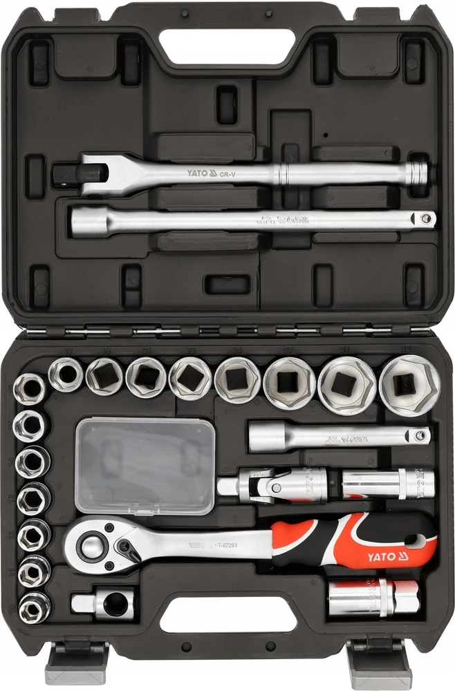 Yato Toya Sa Poland Įrankių rinkinys 1/2" galvutėms | 10–32 mm | 24 vnt (YT-12662)