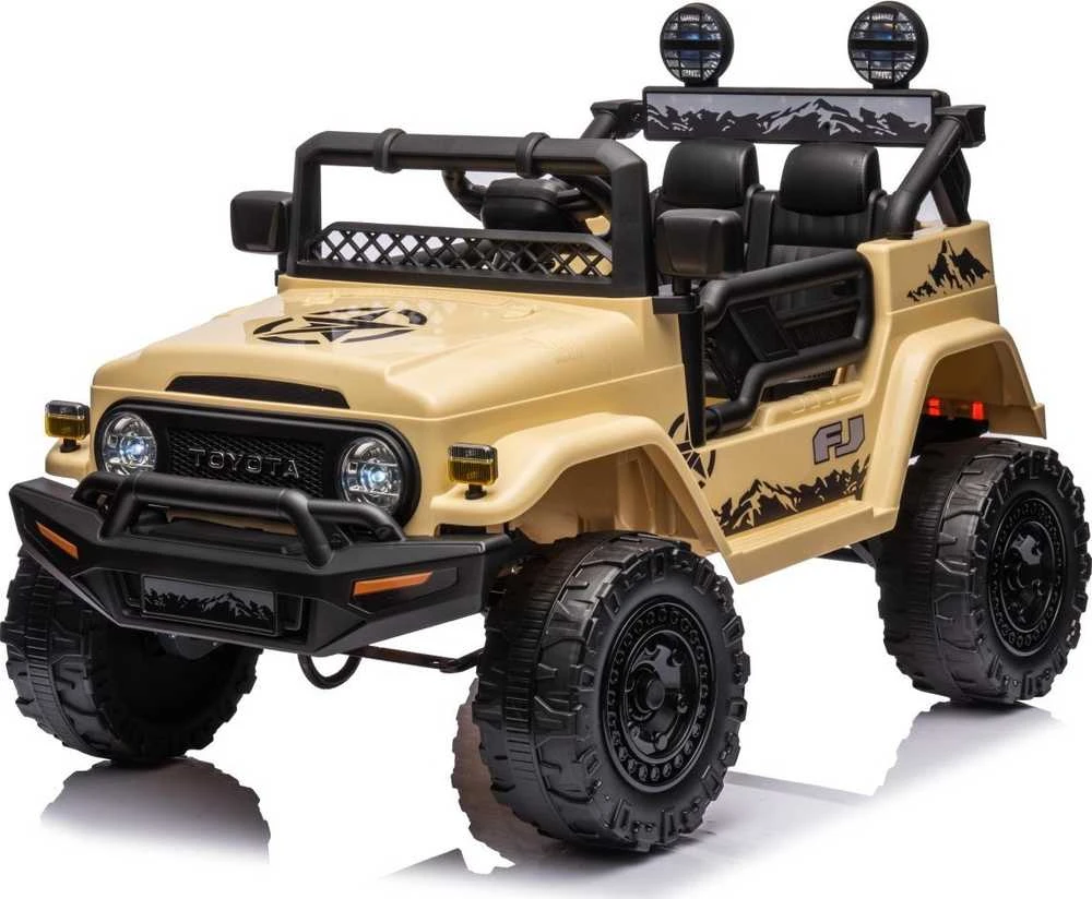 Elektromobilis Toyota FJ Cruiser 4x4, rusvai gelsvas