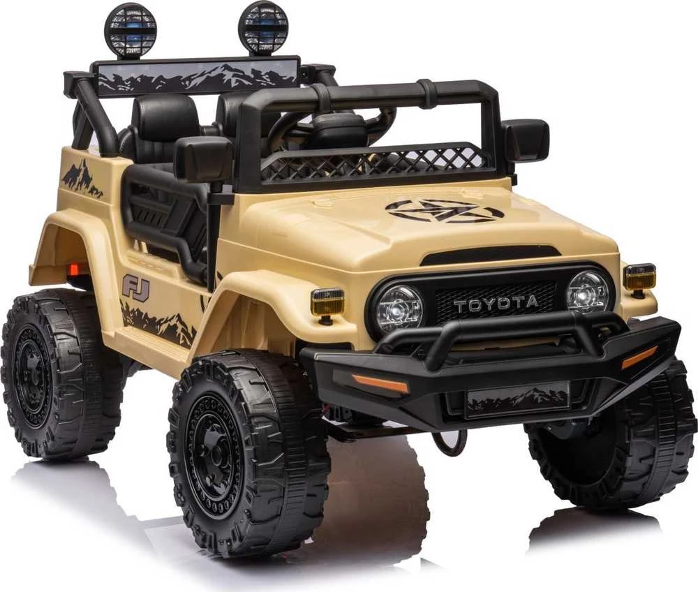Elektromobilis Toyota FJ Cruiser 4x4, rusvai gelsvas