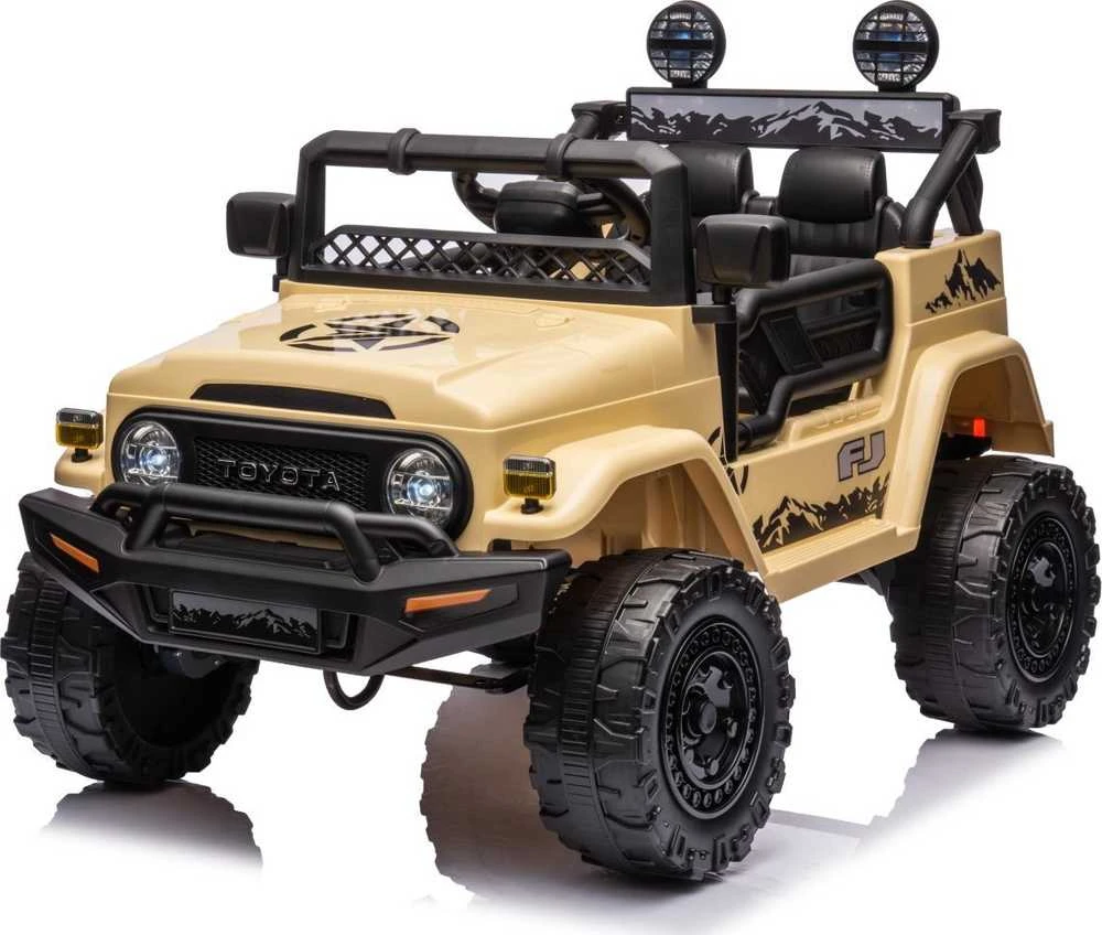 Elektromobilis Toyota FJ Cruiser 4x4, rusvai gelsvas