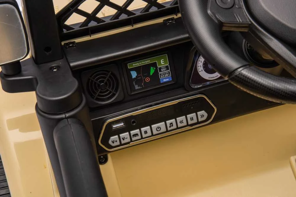 Elektromobilis Toyota FJ Cruiser 4x4, rusvai gelsvas