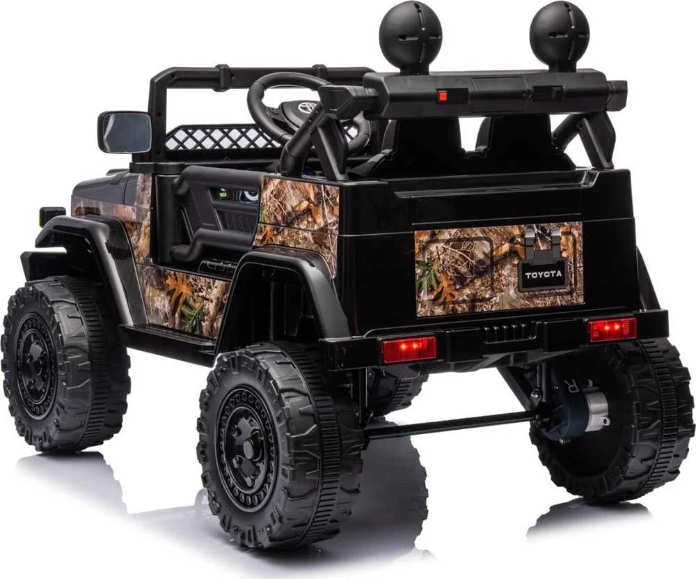 Elektromobilis Toyota FJ Cruiser 4x4, Juodas Leaves