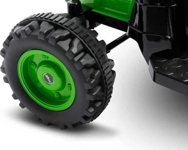 Toyz Traktorius Hector su priekaba akumuliatorinis. žalias