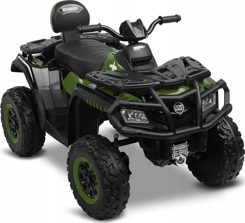 „Toyz by Caretero Rush“ – akumuliatoriumi varoma transporto priemonė | Armija žalia