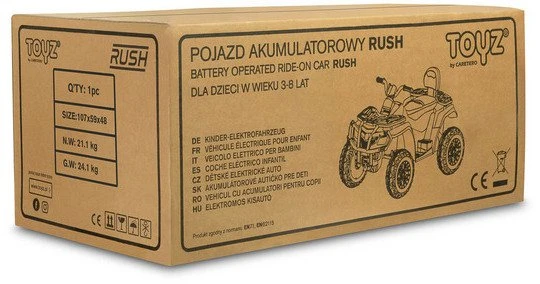 „Toyz by Caretero Rush“ – akumuliatoriumi varoma transporto priemonė | Geltona